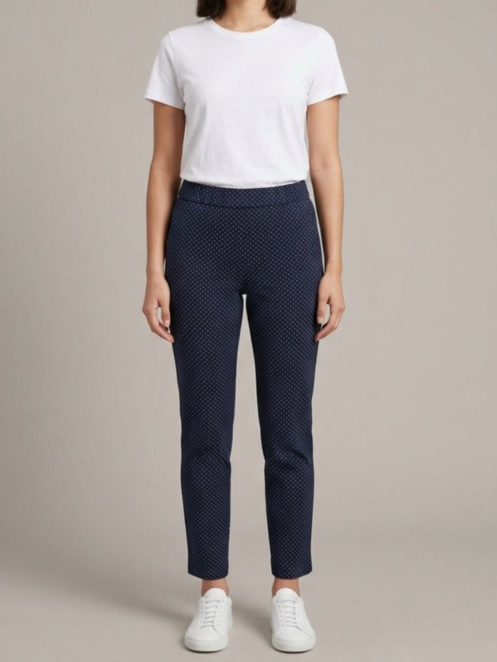 ⭐️ 5 for 20$! ⭐️ Dex Stretch Pull On Navy Polka Dot Pants